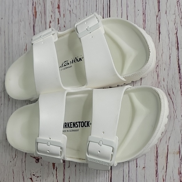 Birkenstock White Double Strap Sandals Women's Size 7.5 - Picture 4 of 9